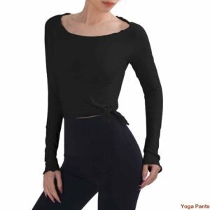 Leggings de ioga marrons com ajuste confortável e elegante