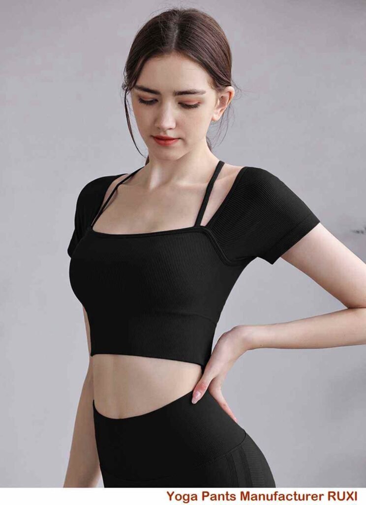 leggings de ginástica em malha RUXI pt622