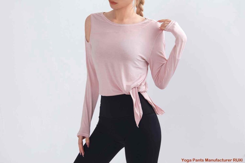 Mulheres Yoga Capris cintura alta absorção de umidade RUXI