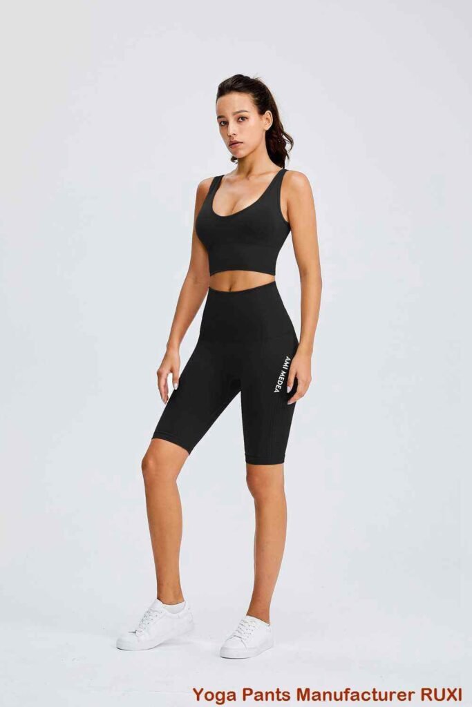 Activewear sem costura de terno de ioga de uma peça RUXI