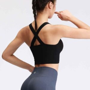 Leggings de treino azuis de cintura alta RUXI pt370