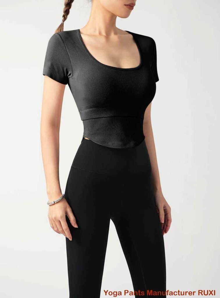 shorts de ginástica sem costura RUXI pt2773