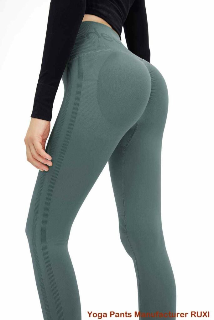 Leggings de ginástica de cintura média para mulheres RUXI