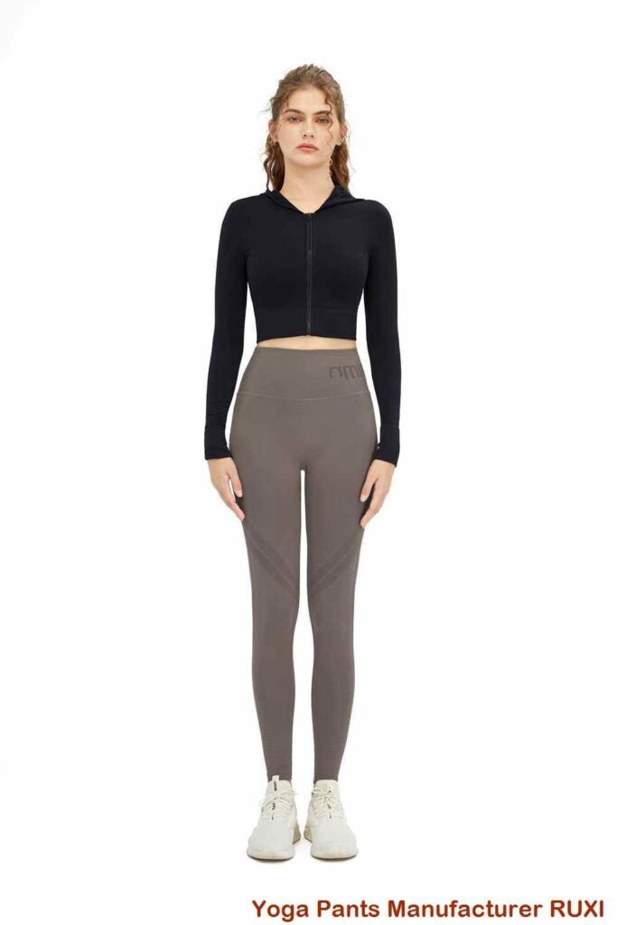 calças de ioga de cintura média RUXI pt160