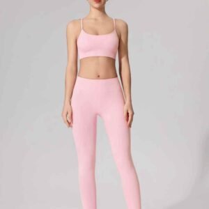 Sutiã esportivo branco com tiras elegante de suporte RUXI