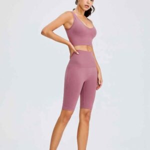 Calças de ioga impressas Activewear elegante e confortável