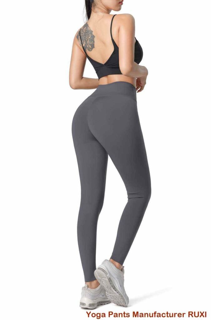 Leggings clássicas pretas flare para estilo RUXI pt3626