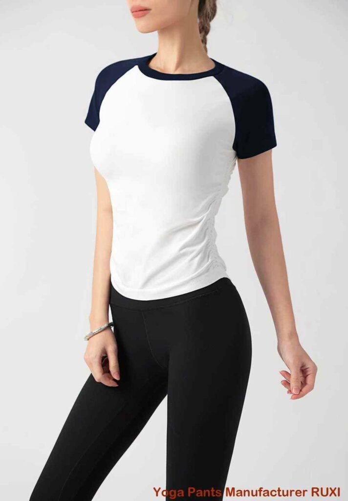 Shorts de ginástica femininos com bolsos RUXI pt2895