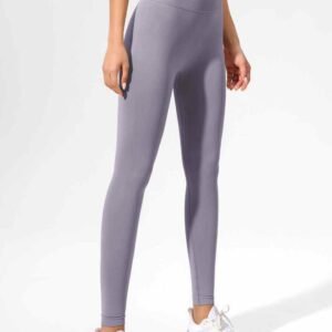 Leggings de treino laranja vibrantes de alto desempenho