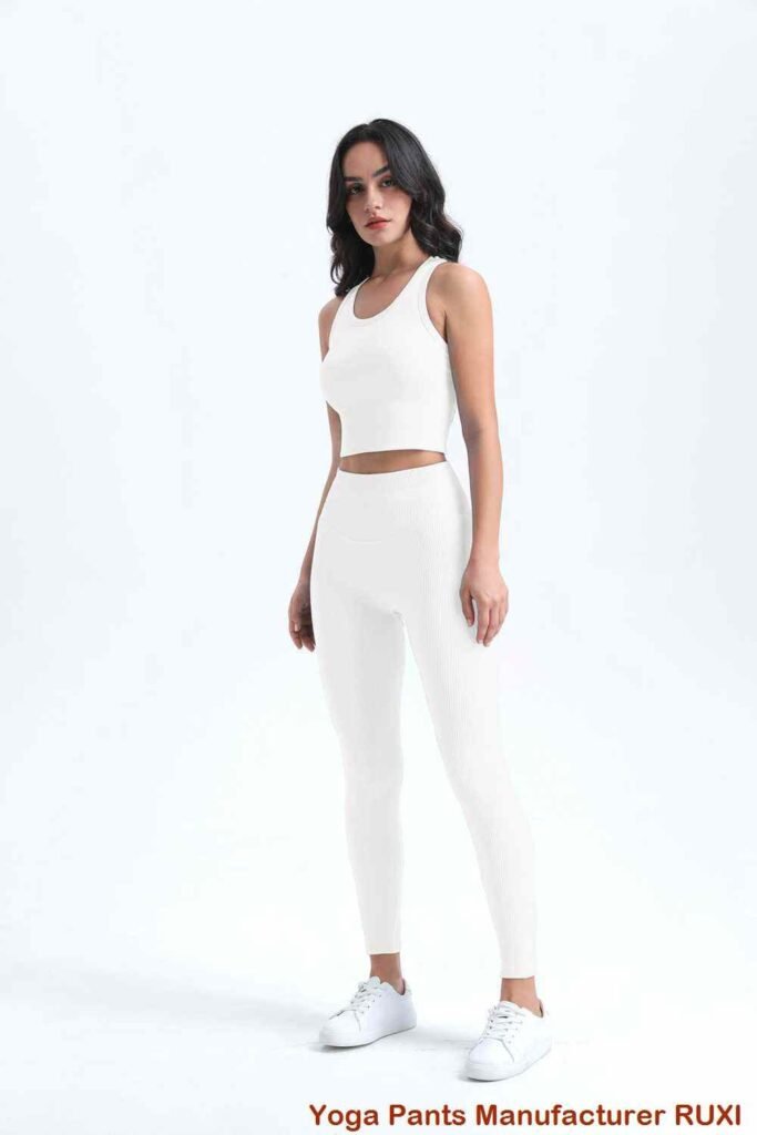 Leggings de ginástica largas elegantes e confortáveis