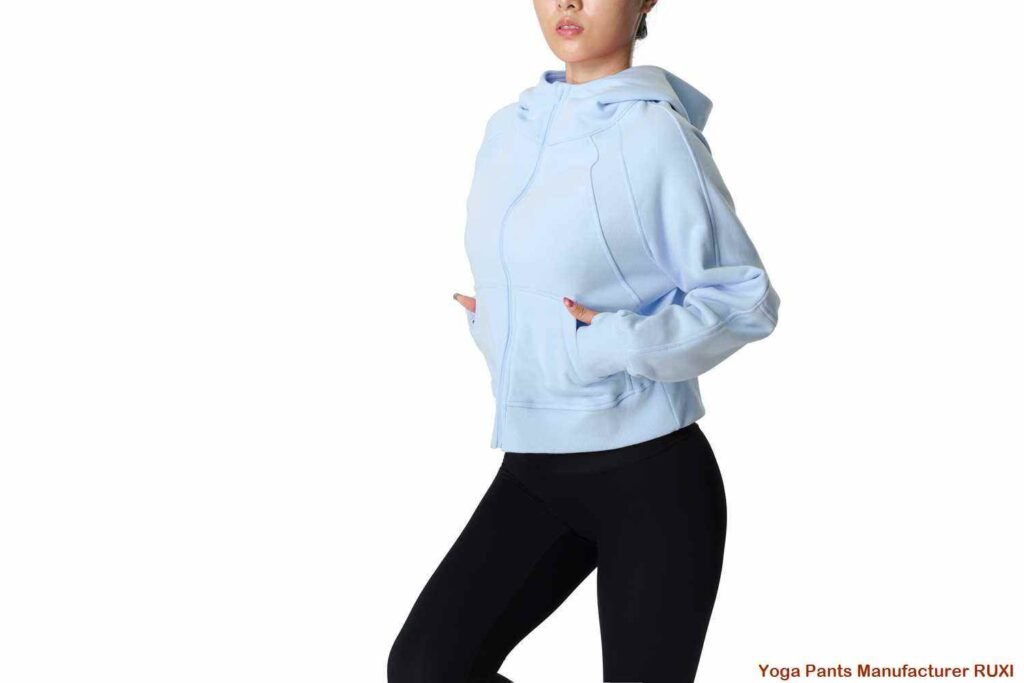 Calça capri feminina para ioga confortável e elástica RUXI